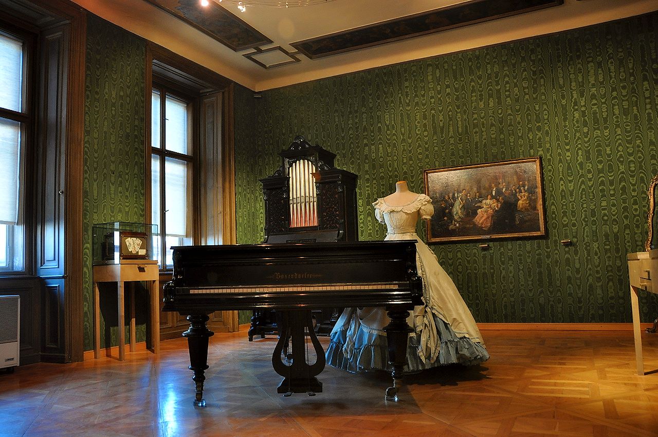  |Salon in der Beletage der Wohnung in der Praterstraße 54, die Johann Strauss 1863 bis 1870 bewohnte